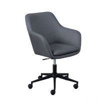 Paris Prix - Fauteuil Pivotant Design 'Vocult' 92cm Gris