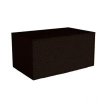 Coffre de Rangement en Résine "Tressé" 132cm Chocolat