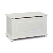 Coffre à Jouets en Bois Massif "Emaz" 53cm Blanc