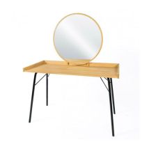 Coiffeuse Design en Bois "Rayburn" 115cm Naturel