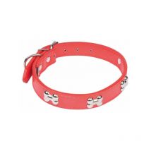 Collier Fantaisie pour Chien "Os" 45cm Rouge