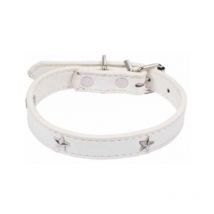 Collier Fantaisie pour Chien 'Étoiles' 35cm Blanc