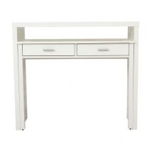 Console Extensible Bureau "Nine" 100cm Blanc