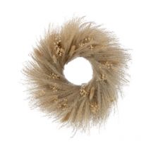 Couronne de Plantes Séchées "Fleurs" 50cm Naturel