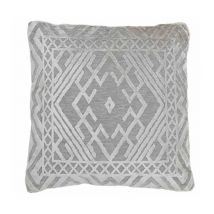 Coussin Carré Design "Vende" 45x45cm Argent