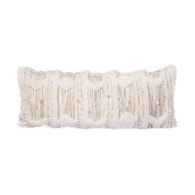 Coussin Tissé à la Main "Bohist" 35x95cm Crème & Kaki