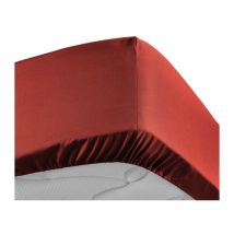 Drap Housse "Percaline" 180x200cm Tomette