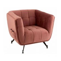 Fauteuil Lounge Design "Conforad" 95cm Rose