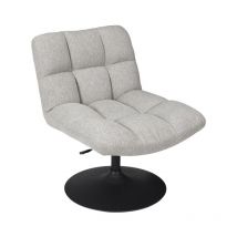 Paris Prix - Fauteuil Pivotant Design 'Anton' 89cm Gris