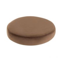 Paris Prix - Galette de Chaise Ronde 'Assise' 34cm Marron