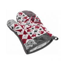 Gant de Cuisine 'Credence' 30cm Gris & Rouge