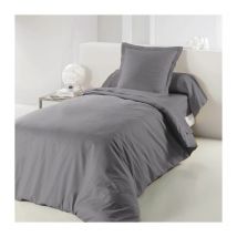 Housse de Couette "Lina" 140x200cm Gris