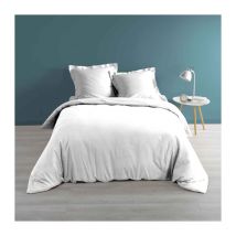 Housse de Couette "Percaline" 240x220cm Blanc