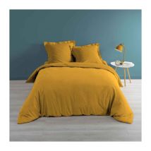 Housse de Couette "Percaline" 260x240cm Ocre