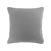 Housse de Coussin 'Mellow' 60x60cm Gris & Blanc