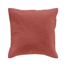 Housse de Coussin 'Romane' 40x40cm Terracotta
