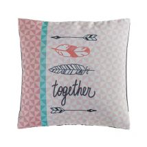 Housse de Coussin 'Together' 40x40cm Rose
