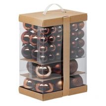 Paris Prix - Kit 60 Boules De Noël la Maison Des Couleurs 9cm Bronze