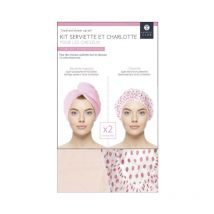 Kit Serviette & Charlotte 'Cheveux' 60cm Rose