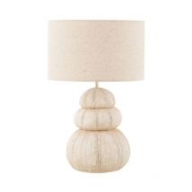 Paris Prix - Lampe à Poser 'Oursin' 47cm Beige