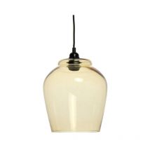 Lampe Suspension en Verre "Sombra" 29cm Orange