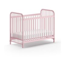 Lit Bébé 'Bronxx' 60x120cm Rose Mat