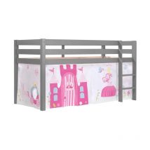 Lit Enfant 'Pino Princesse' Gris