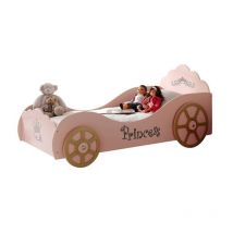 Lit Enfant Princesse 'Voiture' 90x200cm Rose