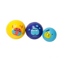 Lot de 3 Balles "Anti-Stress" 7cm Multicolore