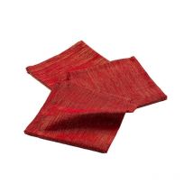 Lot de 3 Serviettes de Table 'Elegancia' 40x40cm Rouge