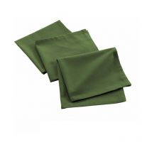Lot de 3 Serviettes de Table 'Mistral' 40x40cm Vert