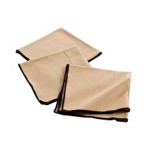 Lot de 3 Serviettes de Table 'Mistraline' 40x40cm Beige
