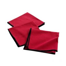 Lot de 3 Serviettes de Table 'Mistraline' 40x40cm Bordeaux