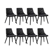 Lot de 8 Chaises Scandinave "Cargo" 79cm Noir