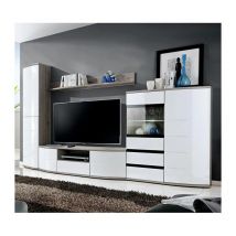Paris Prix - Meuble tv Design 'Ontario' 300cm Blanc
