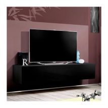 Paris Prix - Meuble tv Mural Design 'Fly i' 160cm Noir