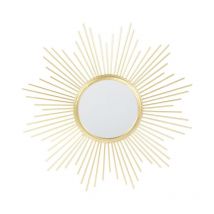 Miroir Mural 'Soleil' 32cm Or