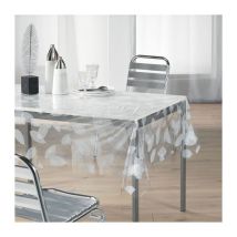 Nappe Cristal "Feuille" 140x240cm Transparent