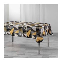 Nappe Imprimée 'Loelia' 150x240cm Noir