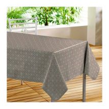 Nappe Toile Cirée "Moderna" 140x240cm Taupe