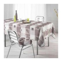 Nappe Polyester "Provencia" 150x240cm Taupe