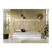 Pack - Lit Enfant & Tiroir 'Tipi' 90x200cm Blanc