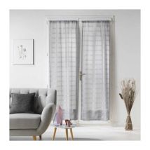 Paire de Voilages Passe-Tringle 'Candide' 70x200cm Gris