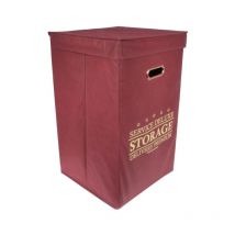 Panier à Linge Piable 'Service Deluxe' 70L Bordeaux
