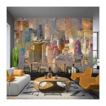 Papier Peint "City in the Mist" 70 x 100 cm