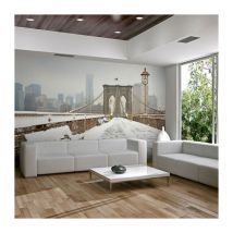 Papier Peint "Pont de Brooklyn Couvert de Neige" 309 x 400 cm