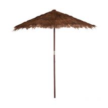 Paris Prix - Parasol en Bois 'Cocotier' 250cm Marron