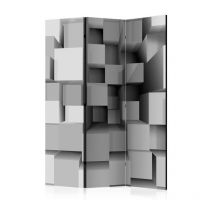 Paris Prix - Paravent 3 Volets 'Geometric Puzzle' 135x172cm