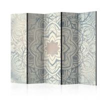 Paravent 5 Volets "Paravent : Mandala Hivernale" 172x225cm