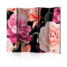 Paravent 5 Volets "Roses of Love" 172x225cm